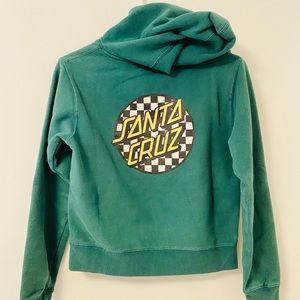 Green Santa Cruz hoodie xs